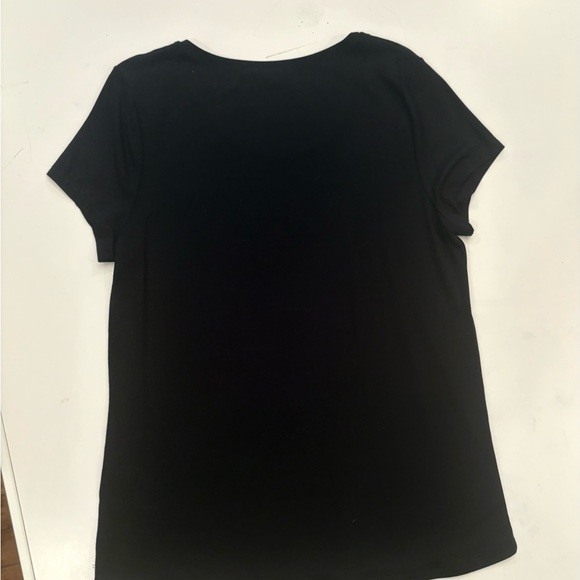 Tricotto Black Tee with Lipstick Graphic - Picture 2 of 7